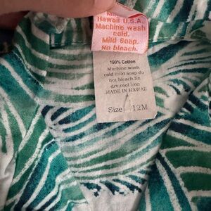 Taj of Honolulu boys aloha print set 12months